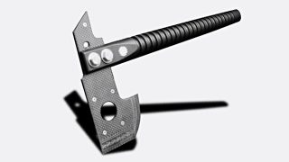 Lightweight Carbon Fiber Axe Is More Of an Artistic Masterpiece Than a Tool